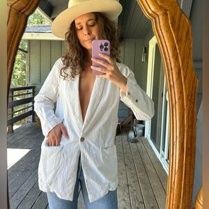 FREE PEOPLE 100% COTTON BLAZER SZ SMALL